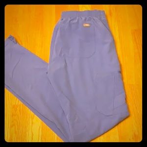 Figs Yola Skinny Scrub Pant- Small/Tall Ceil Blue